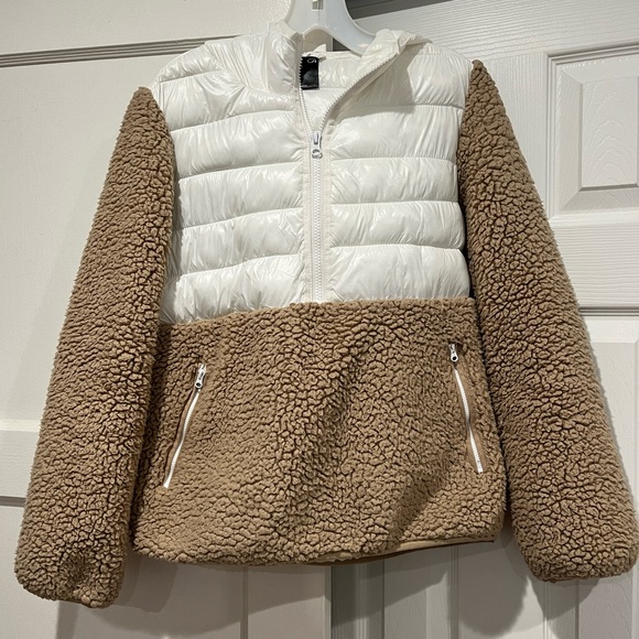GAP Jackets & Blazers - Gap Fit Sherpa Half Zip Jacket (Ivory Frost)